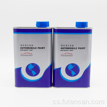 1l prázdná obdélníková plechovka na motorový olej